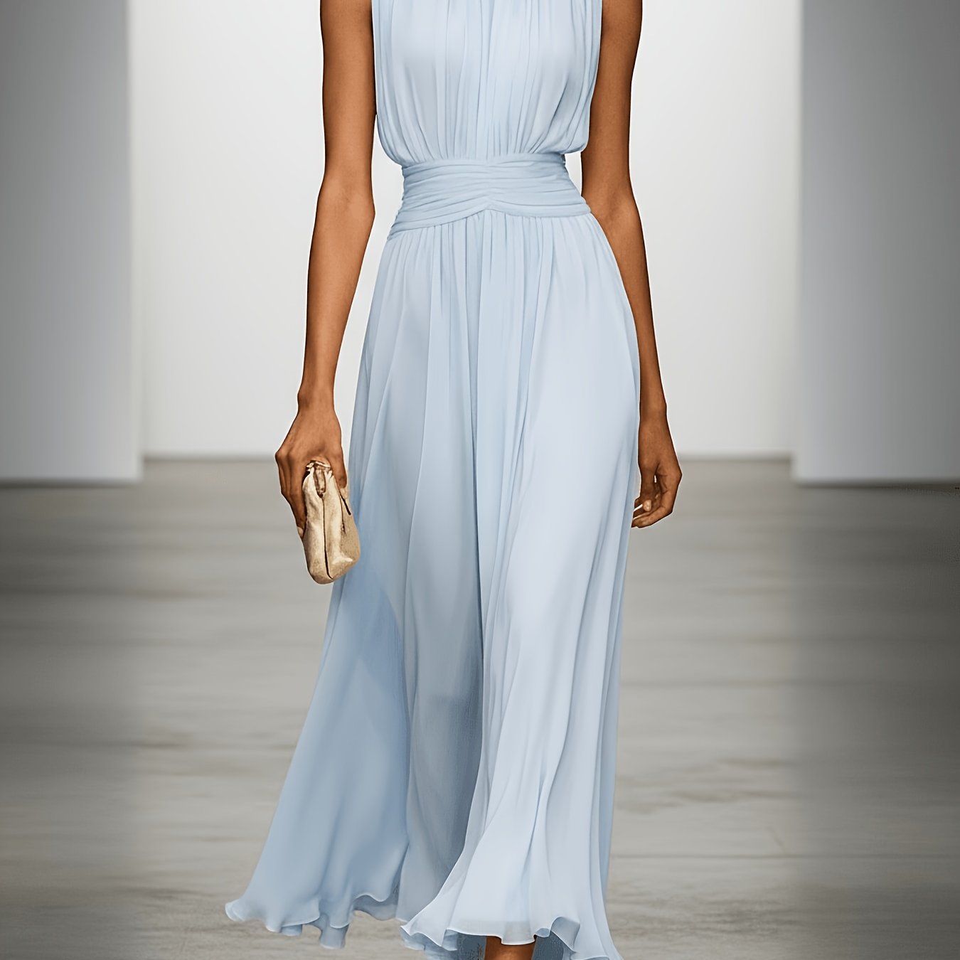 Charlotte | Elegant chiffon midi dress