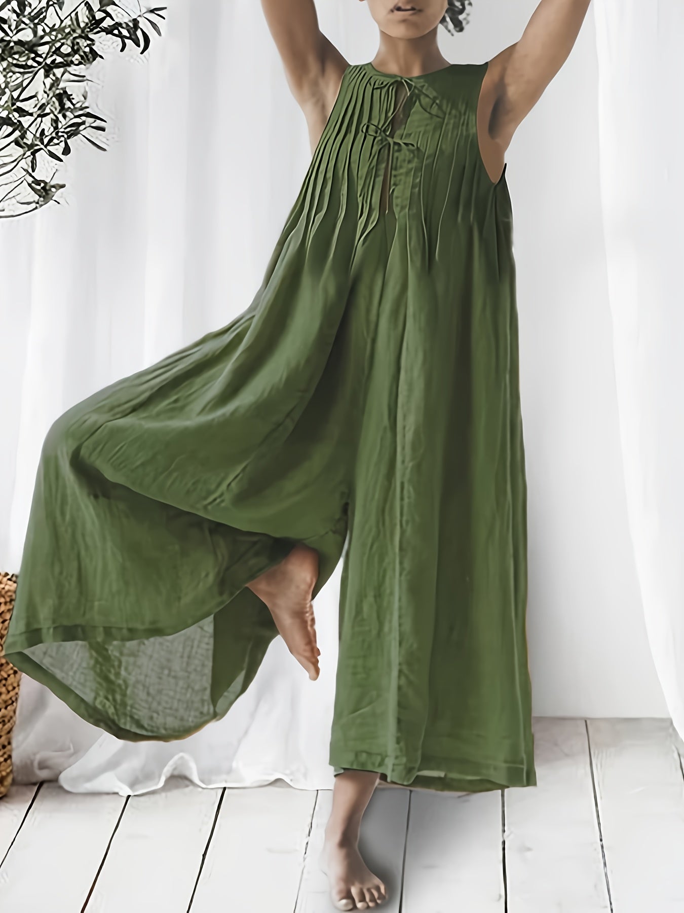 Nivadaβ’ | Elegant Pleated Jumpsuit