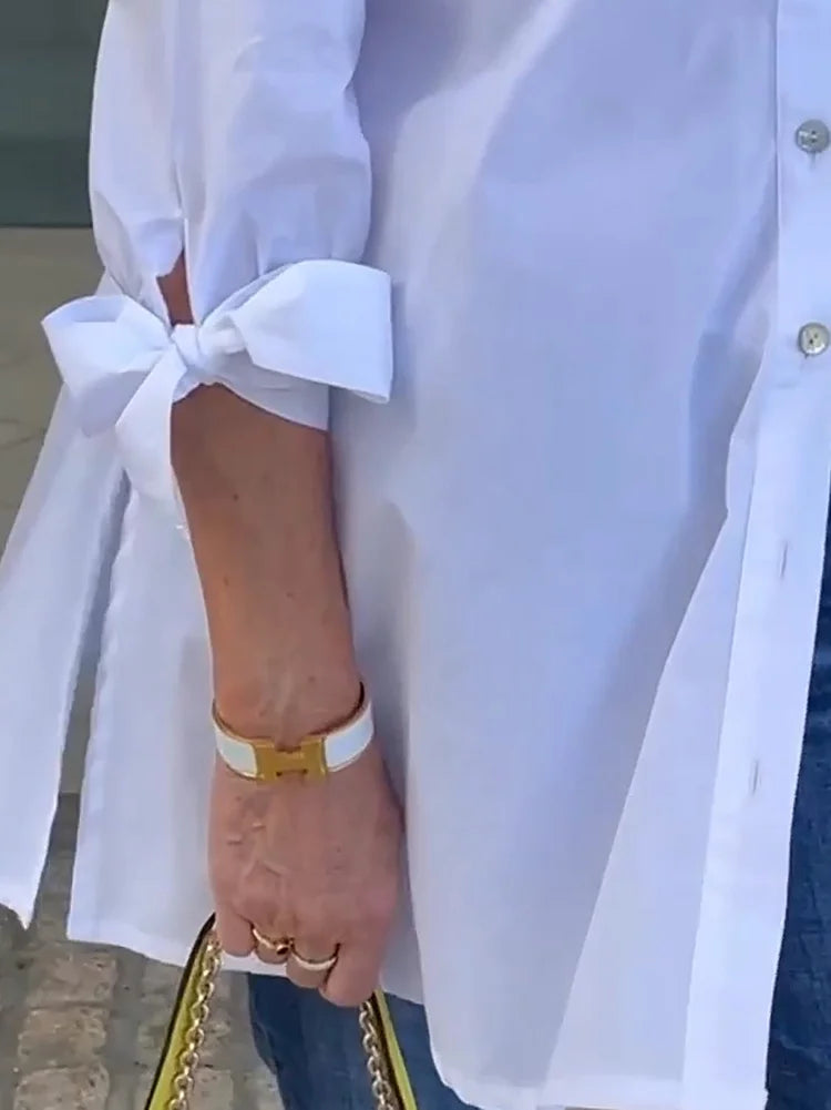 Tina™ | Flared Cotton Shirt Jacket