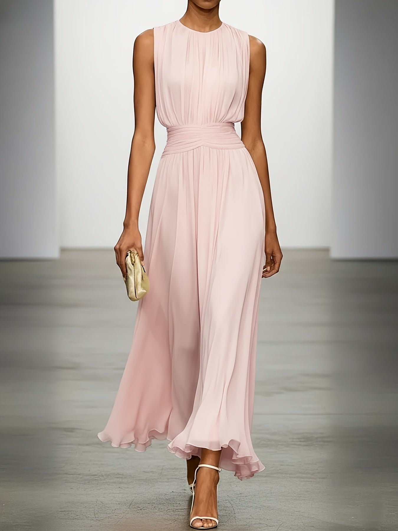 Charlotte | Elegant chiffon midi dress
