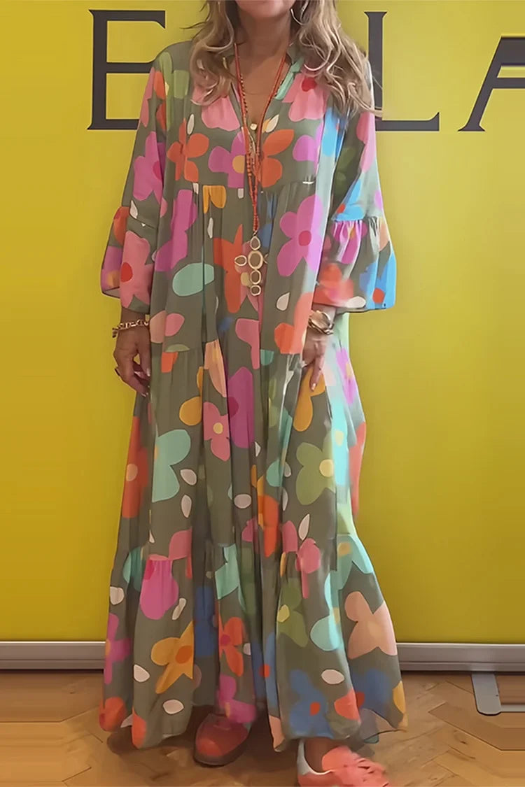 Relaxed Floral Maxi Dress