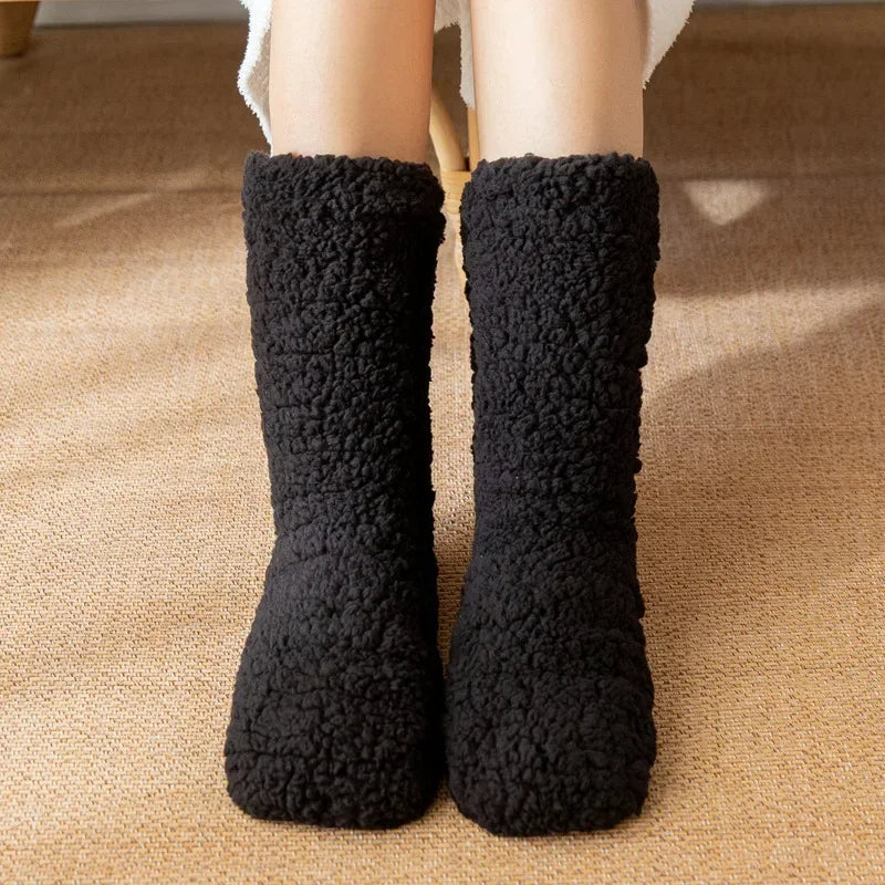 delphina™ | Sherpa fuzzy cozy crew socks