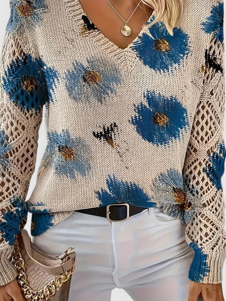 Tristana™ | Elegant Floral Sweater
