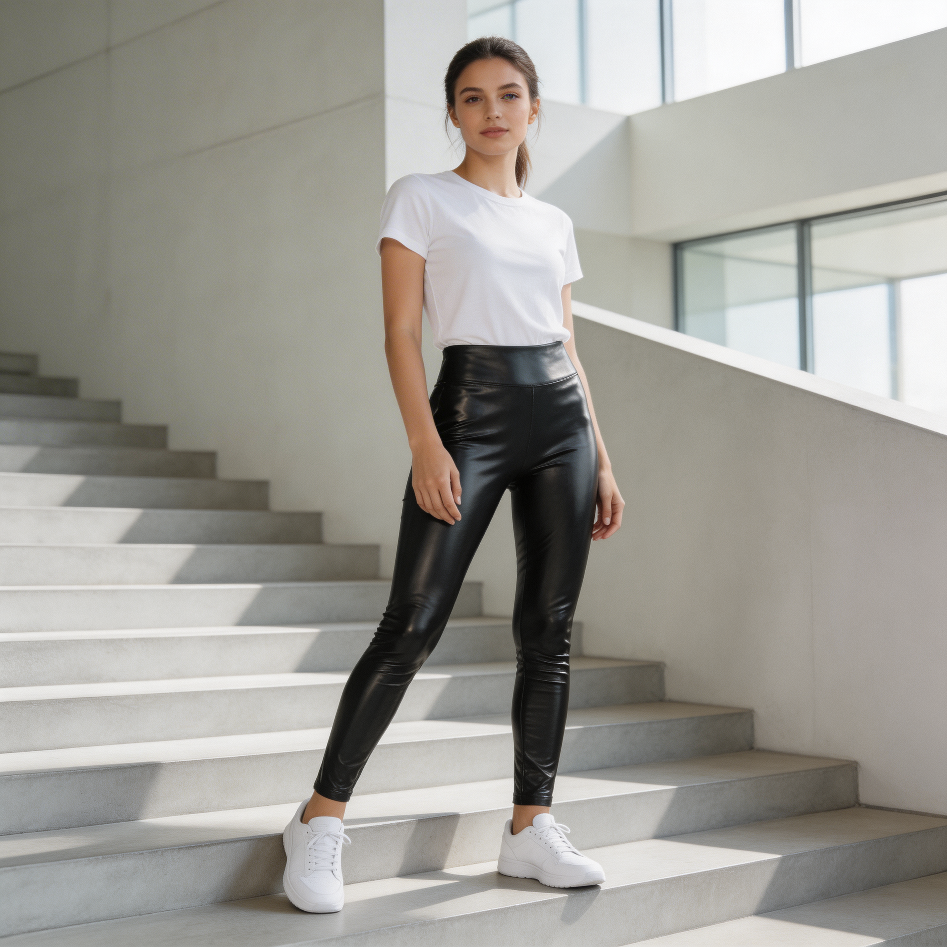 SlickLegs™ | High Waist Faux Leggings
