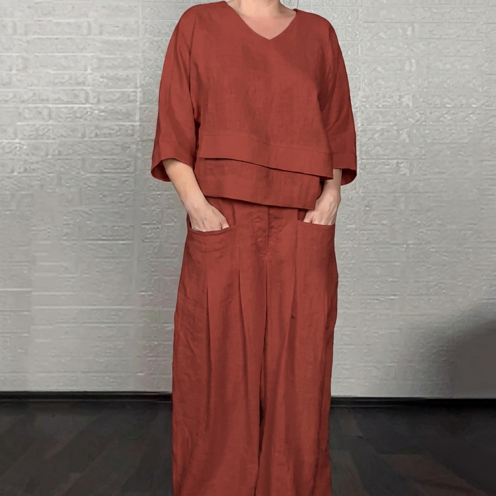 LinenFlow™ | Women's 2-Piece Linen Co-ord Set