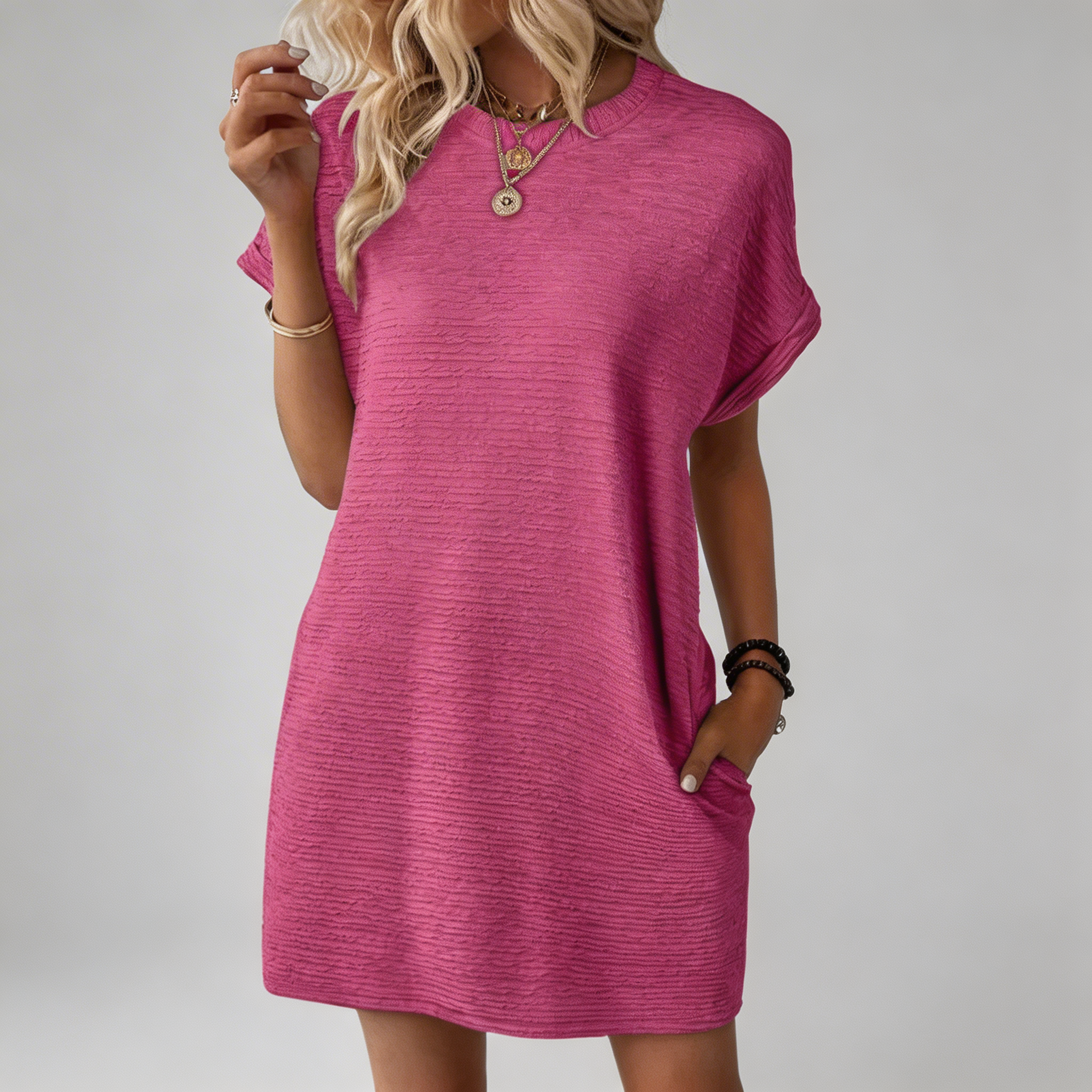 Evashaβ’ | Women's Relaxed T-Shirt Mini Dress