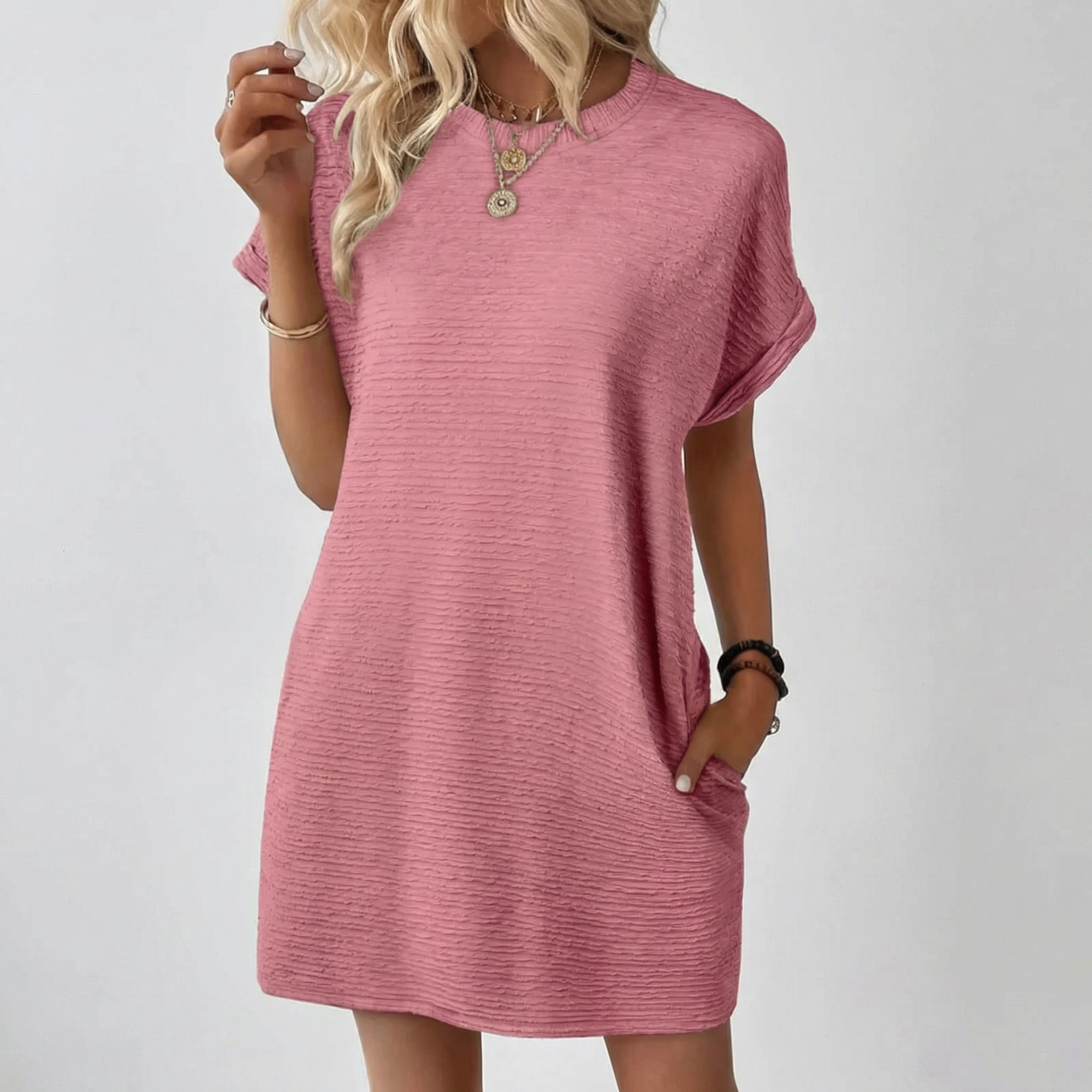 Evashaβ’ | Women's Relaxed T-Shirt Mini Dress