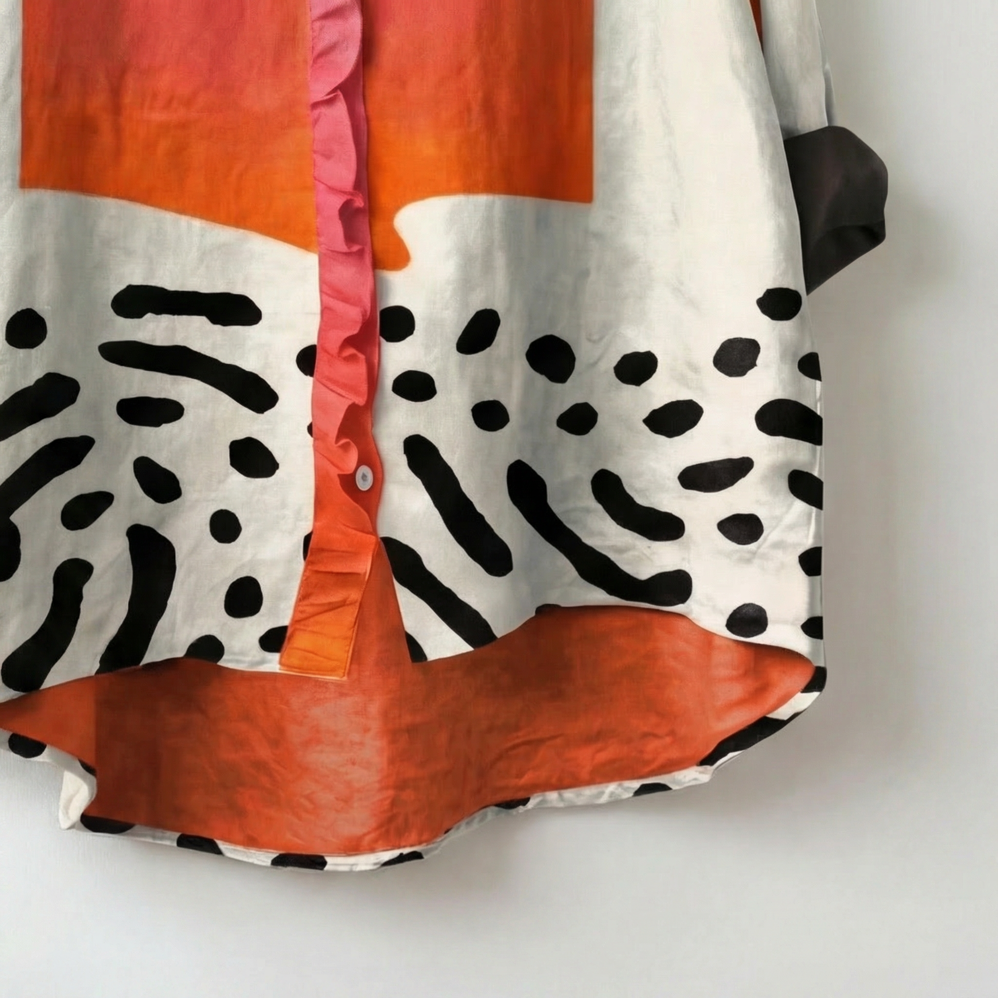 Melinda™ | Women's Artistic Print Linen Blouse