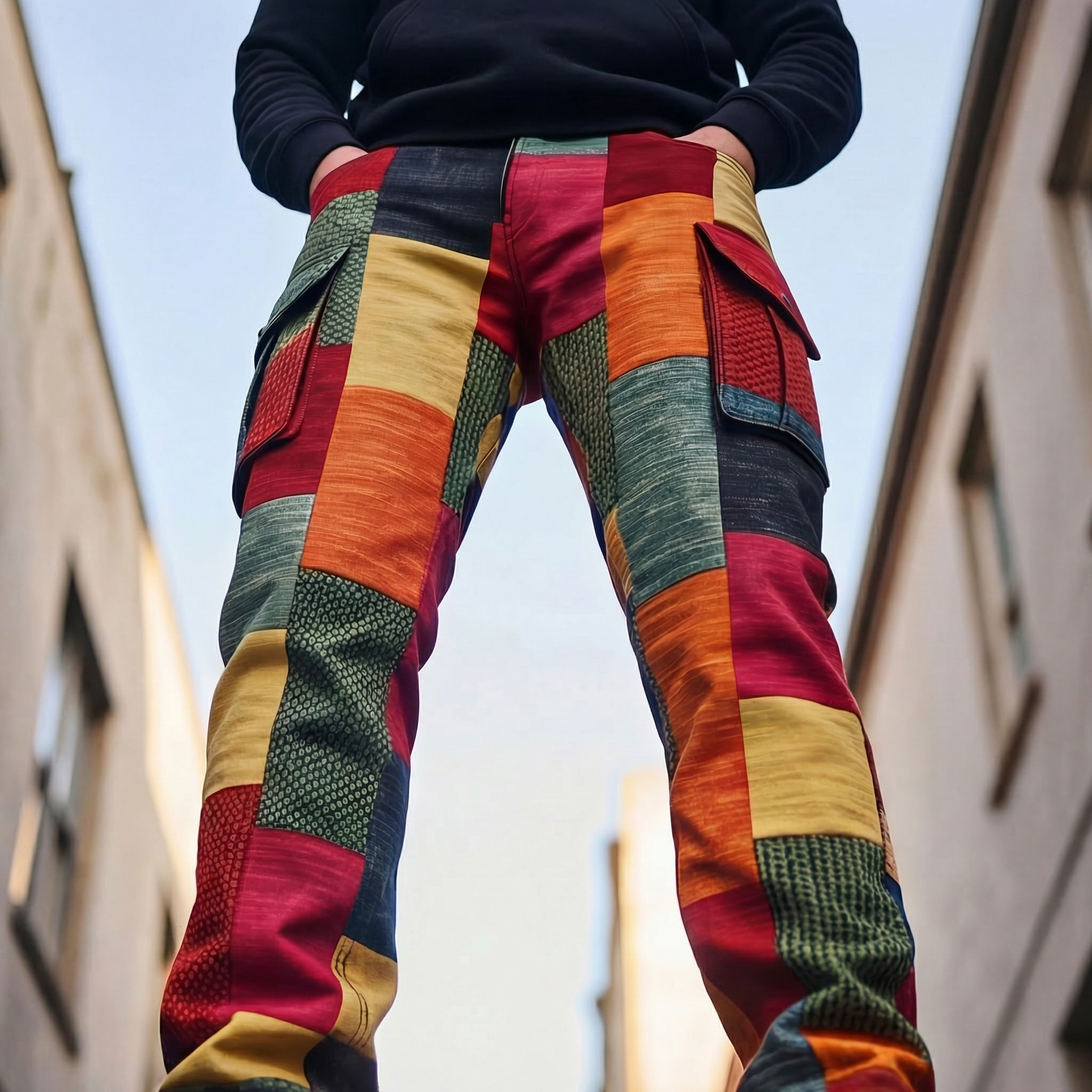 PatchStreet™ | Men's Patchwork Cargo Pants