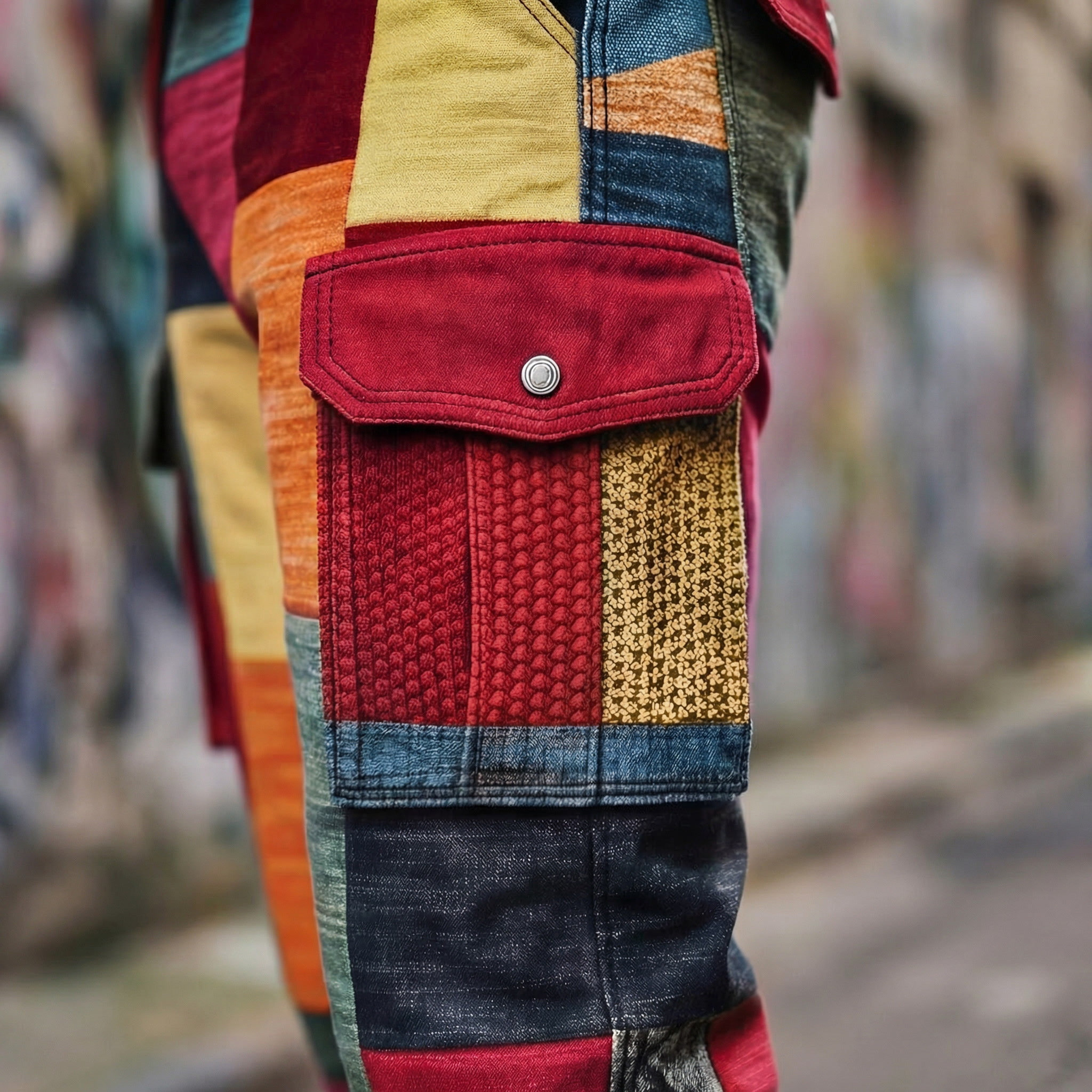 PatchStreet™ | Men's Patchwork Cargo Pants