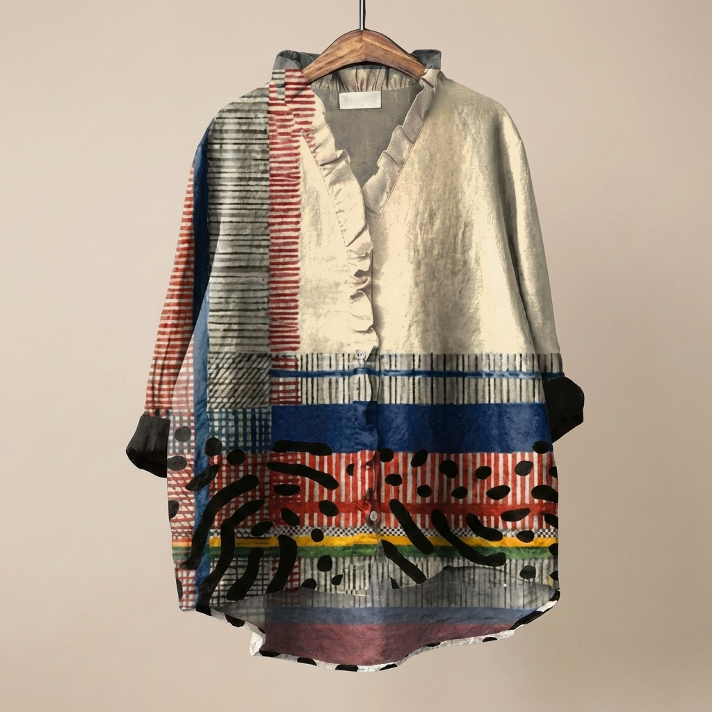 FloraRuffle™ | Women's Artistic Blouse