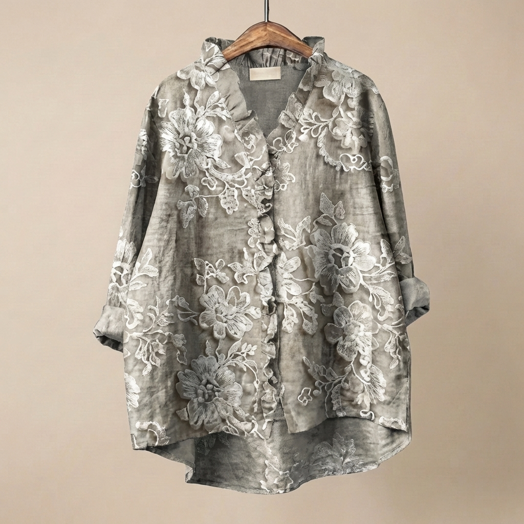 FloraRuffle™ | Women's Artistic Blouse