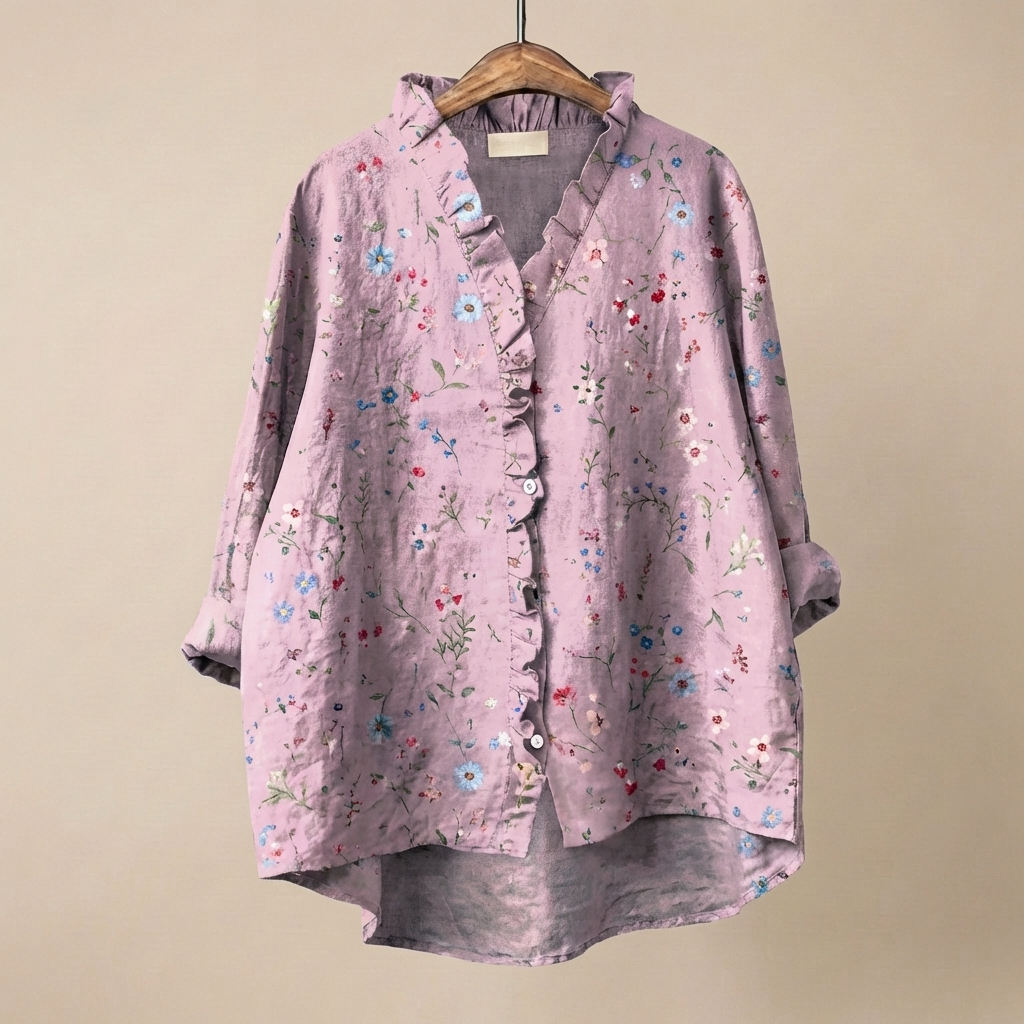 FloraRuffle™ | Women's Artistic Blouse