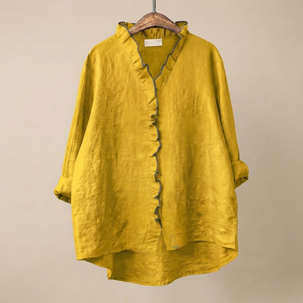 FloraRuffle™ | Women's Artistic Blouse