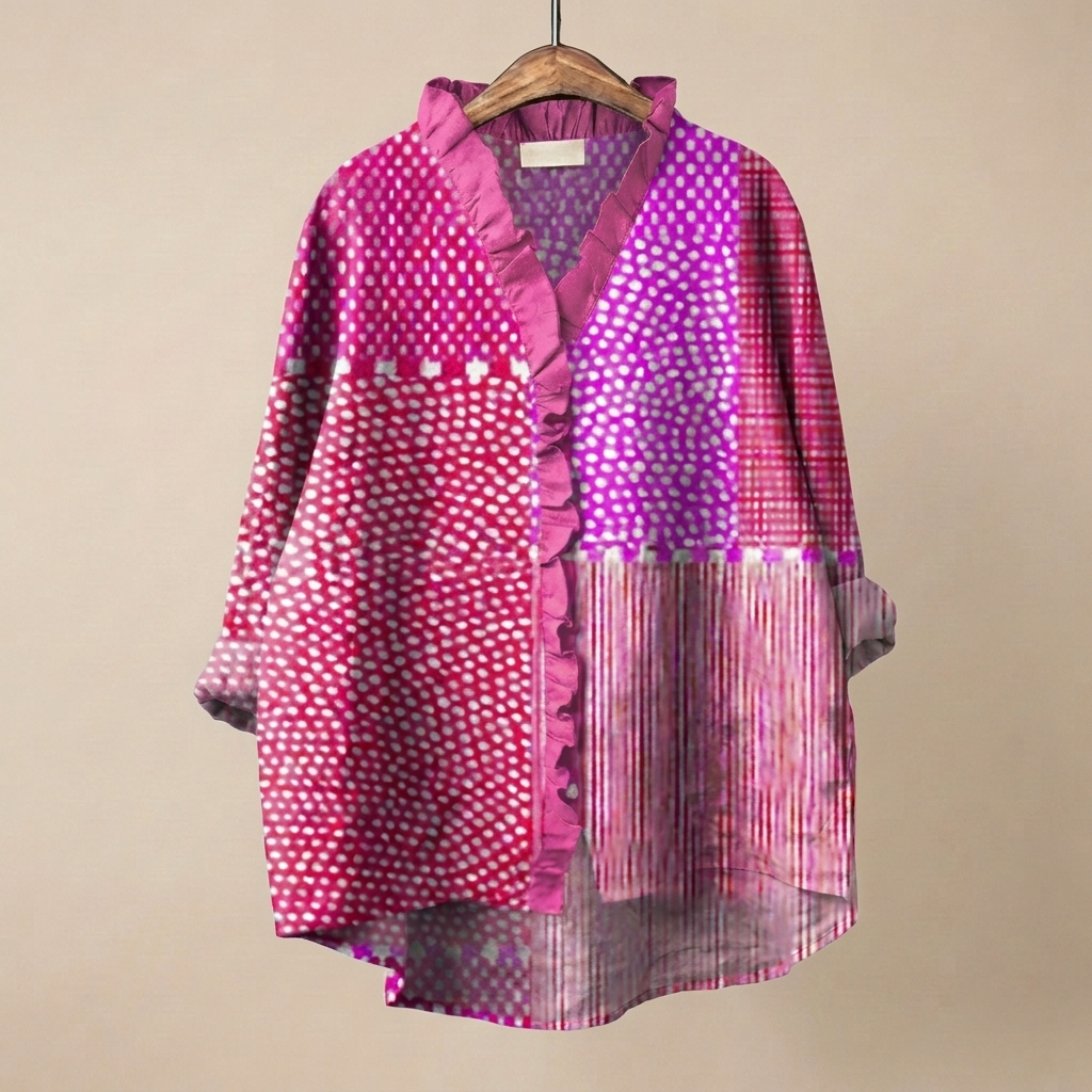FloraRuffle™ | Women's Artistic Blouse