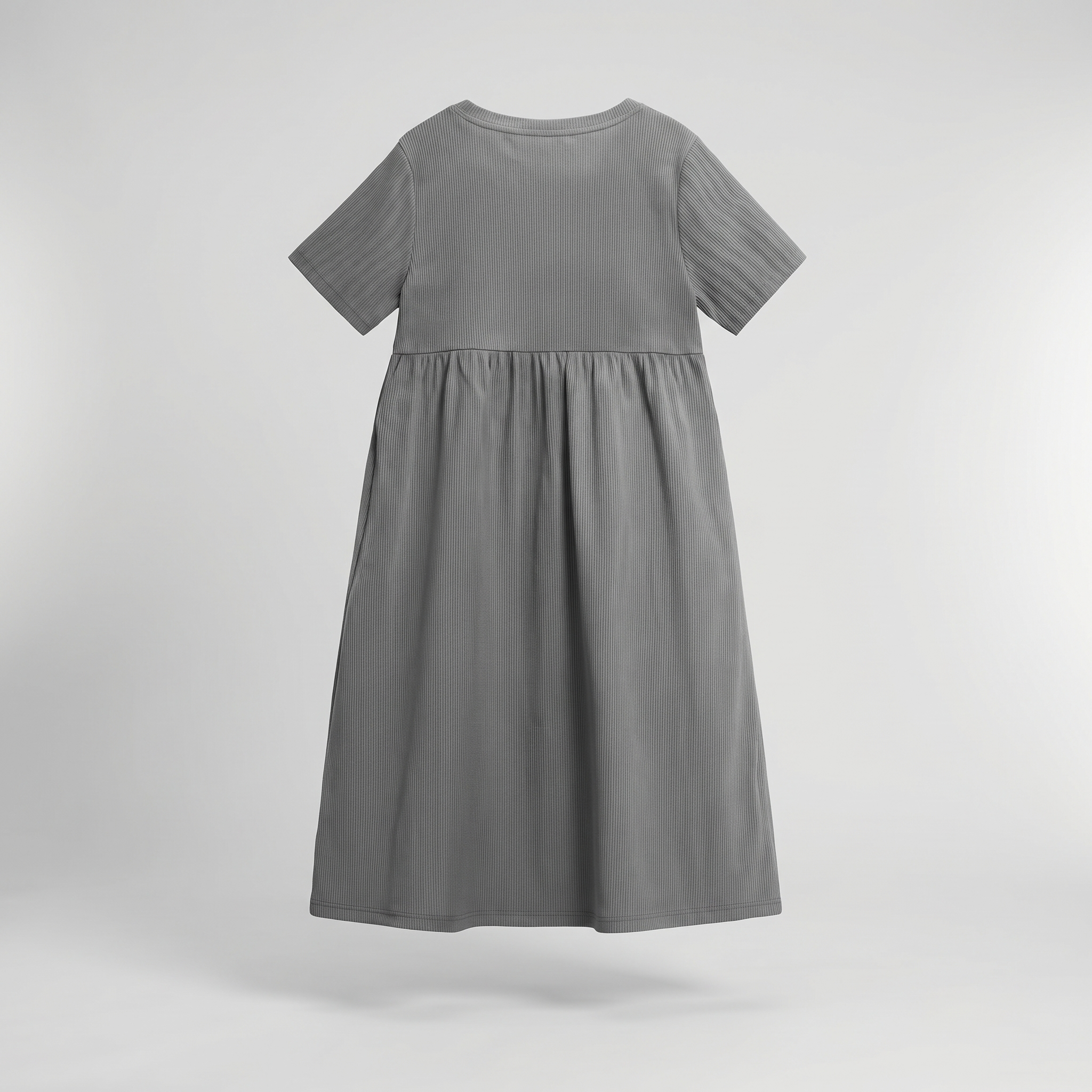 GatherLine™ | Women's Striped Linen Midi Dress