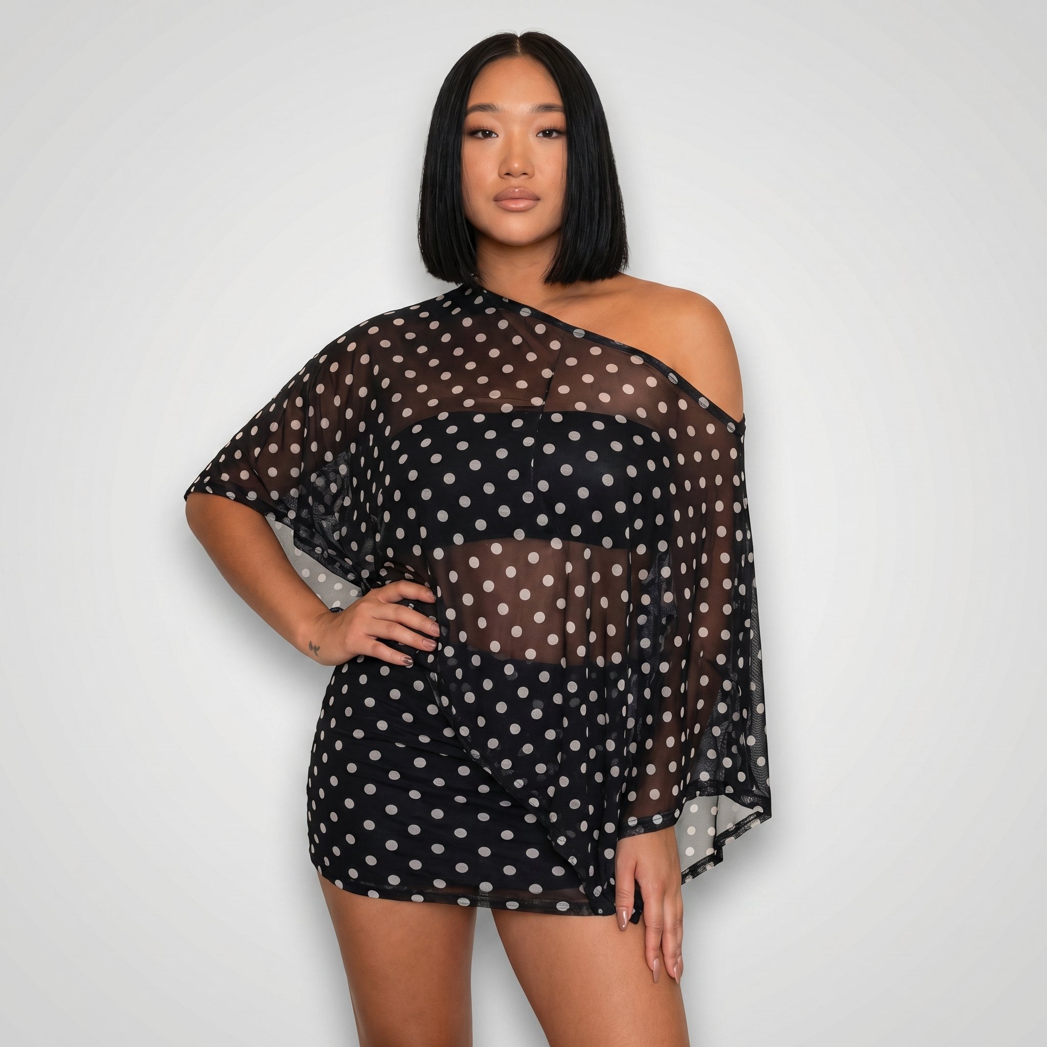 NightWild™ | Women's One-Shoulder Two-Piece Mini Set