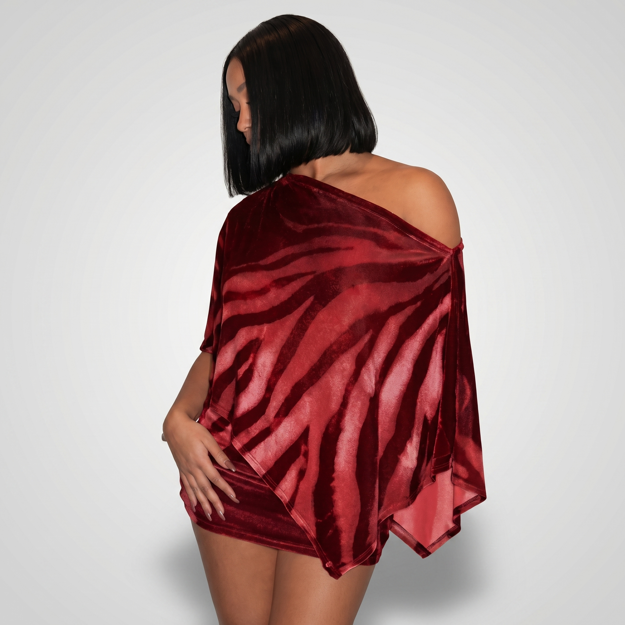 NightWild™ | Women's One-Shoulder Two-Piece Mini Set