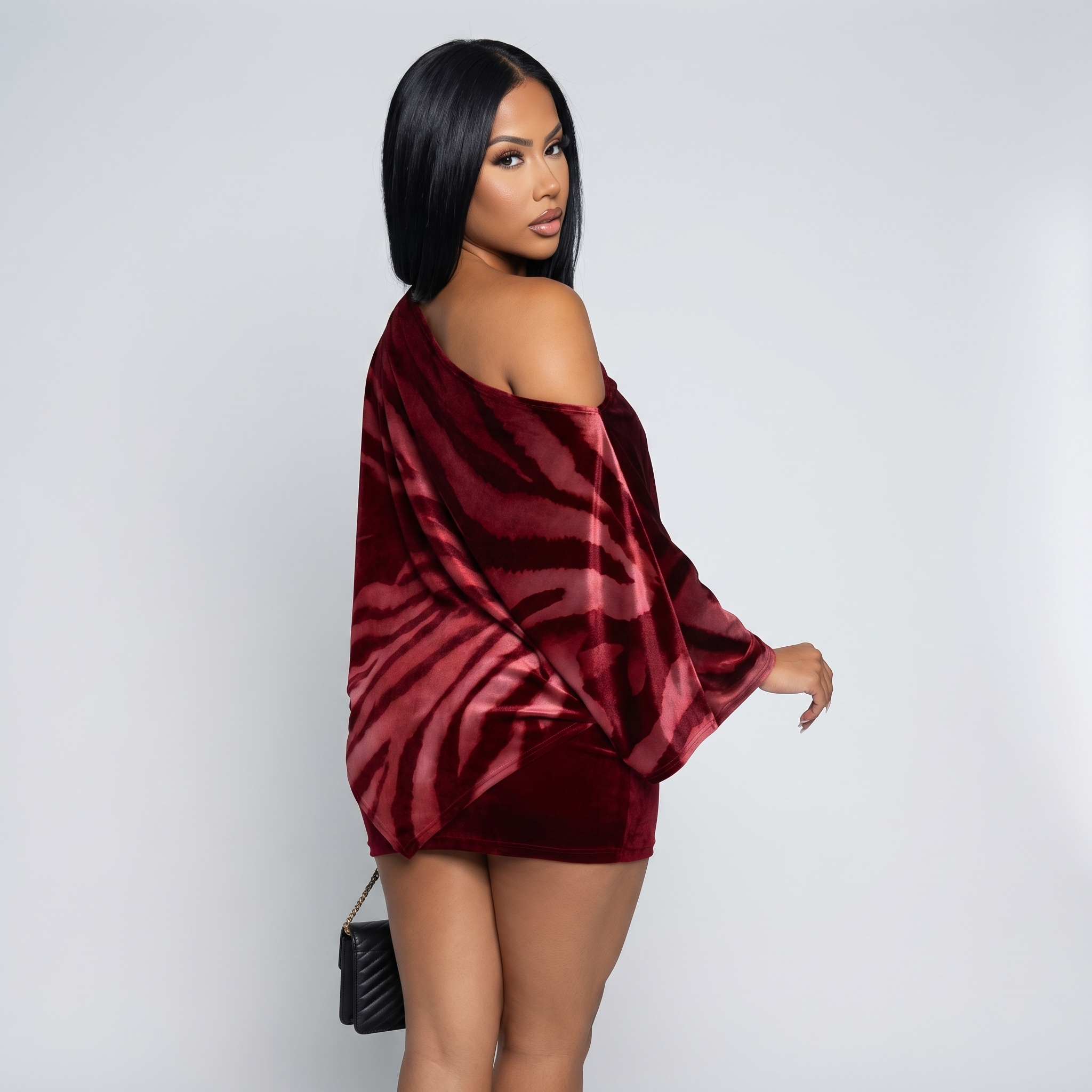 NightWild™ | Women's One-Shoulder Two-Piece Mini Set