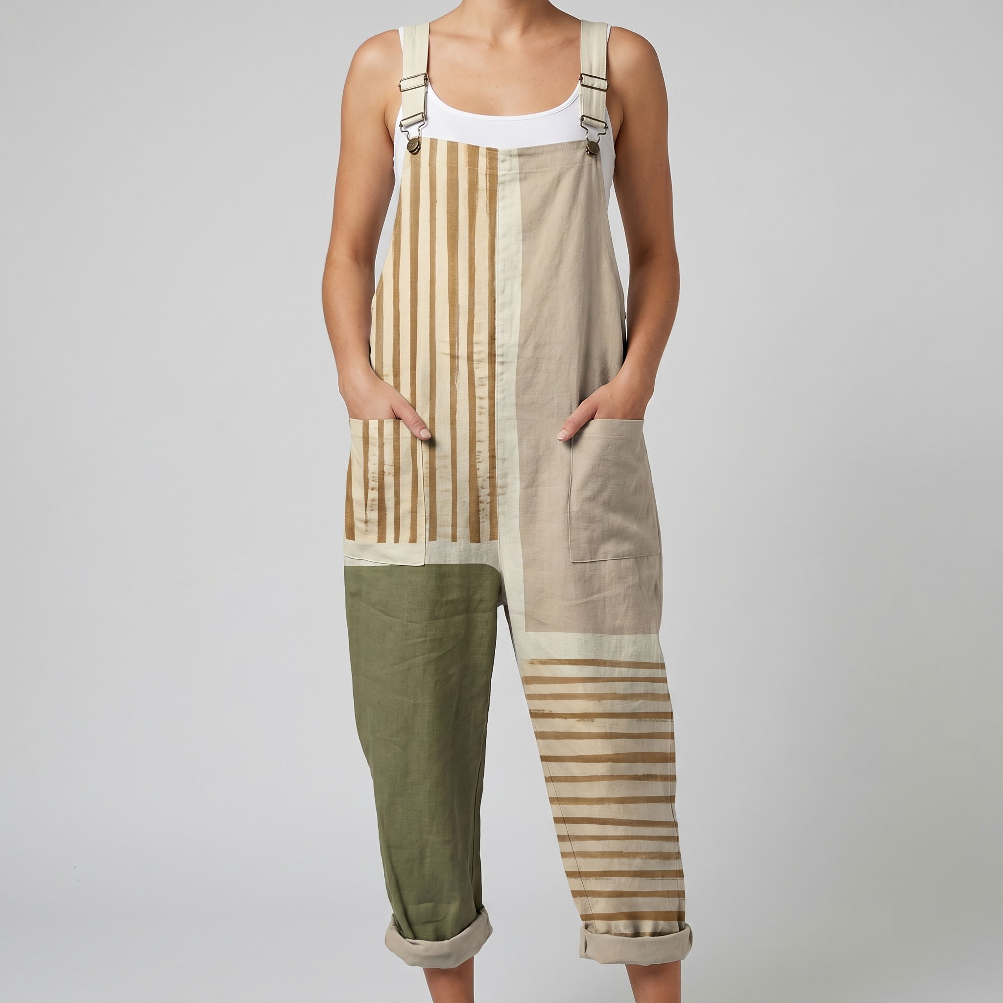 Sahara™ | Natural Stripe Jumpsuit