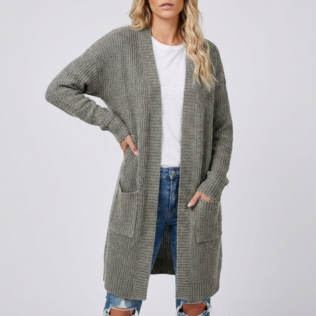 Indra - Long Knitted Cardigan