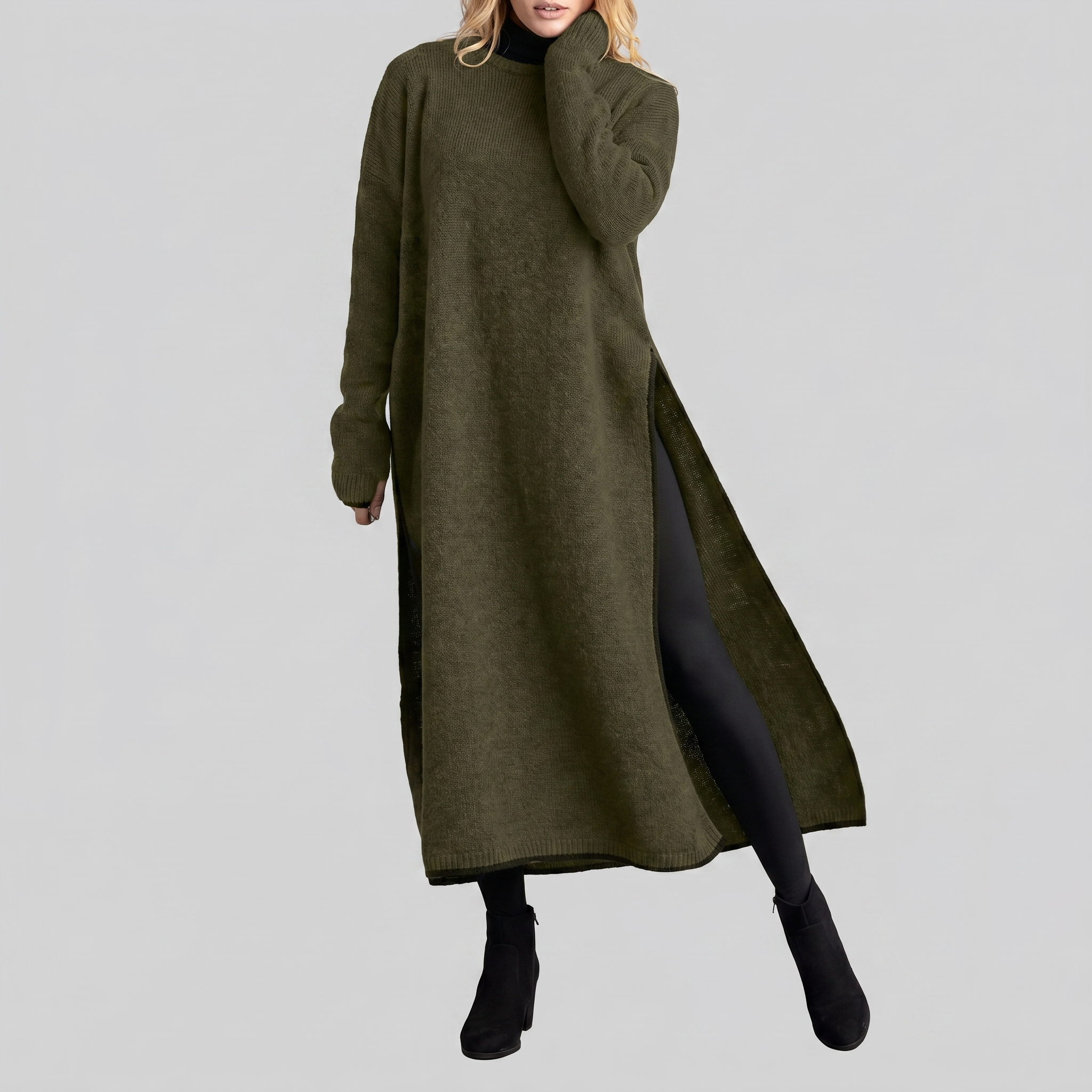 Rosalind™ | Elegant Long Knit Dress