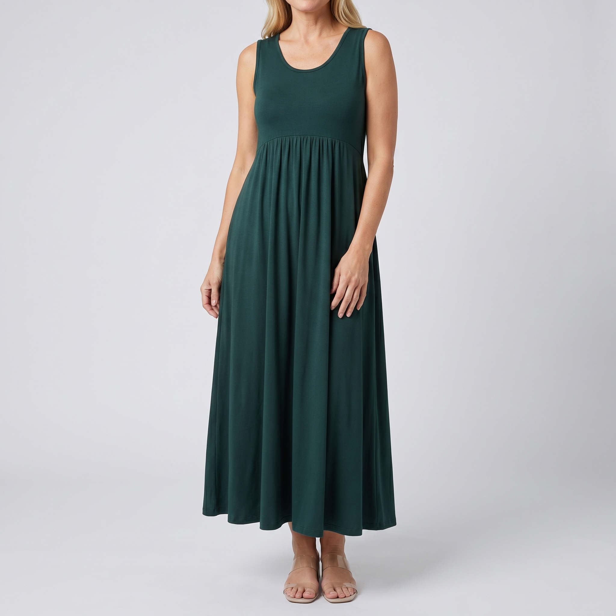 Twist Front Layered Dress