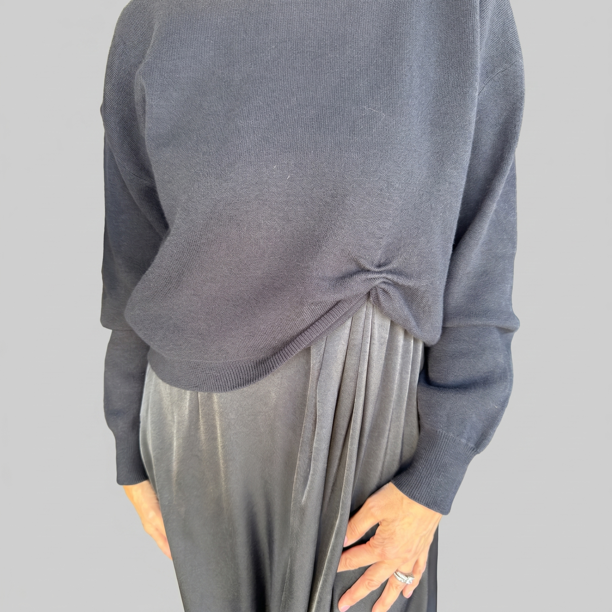 Twist Front Layered Dress