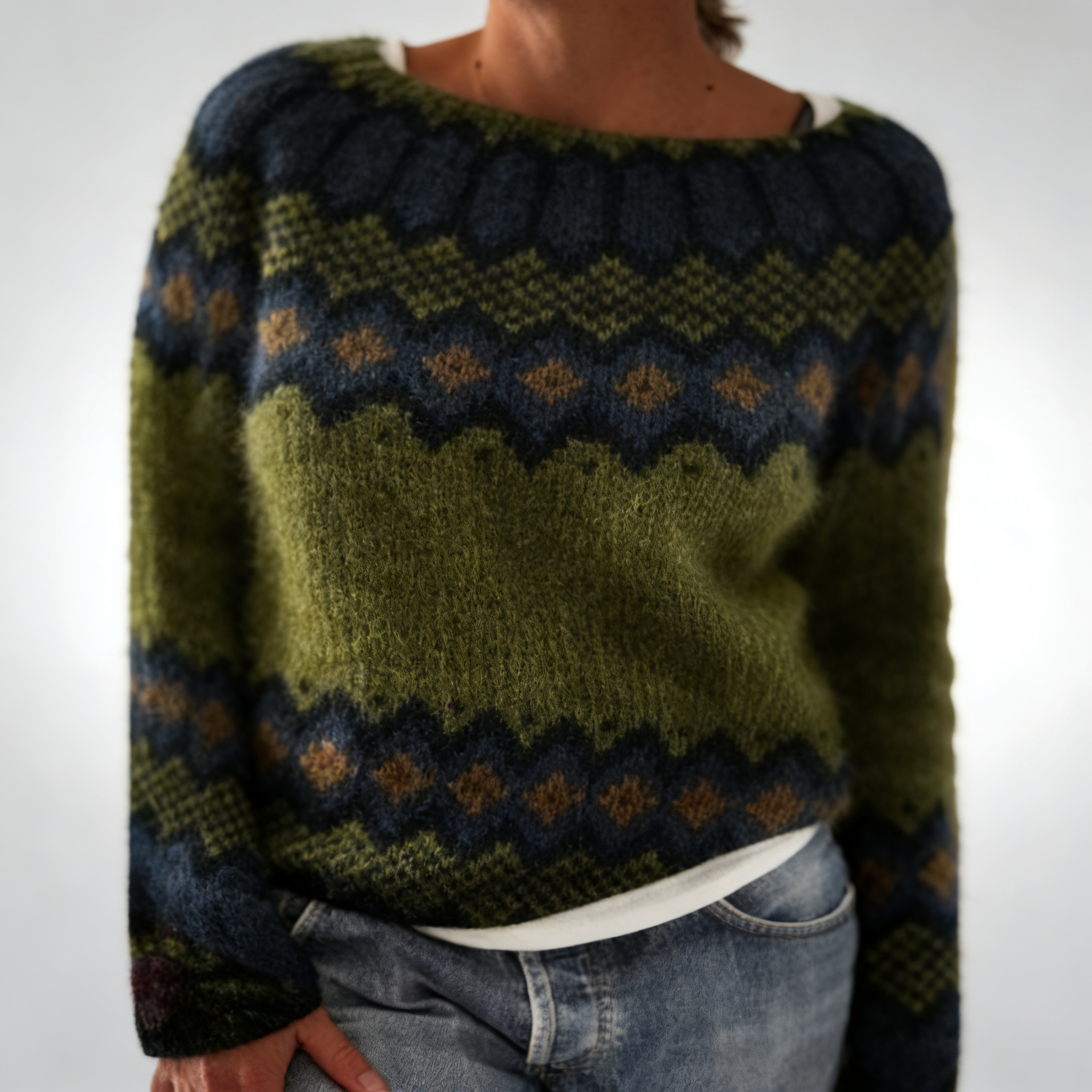 A Vintage Knit Sweater for Women