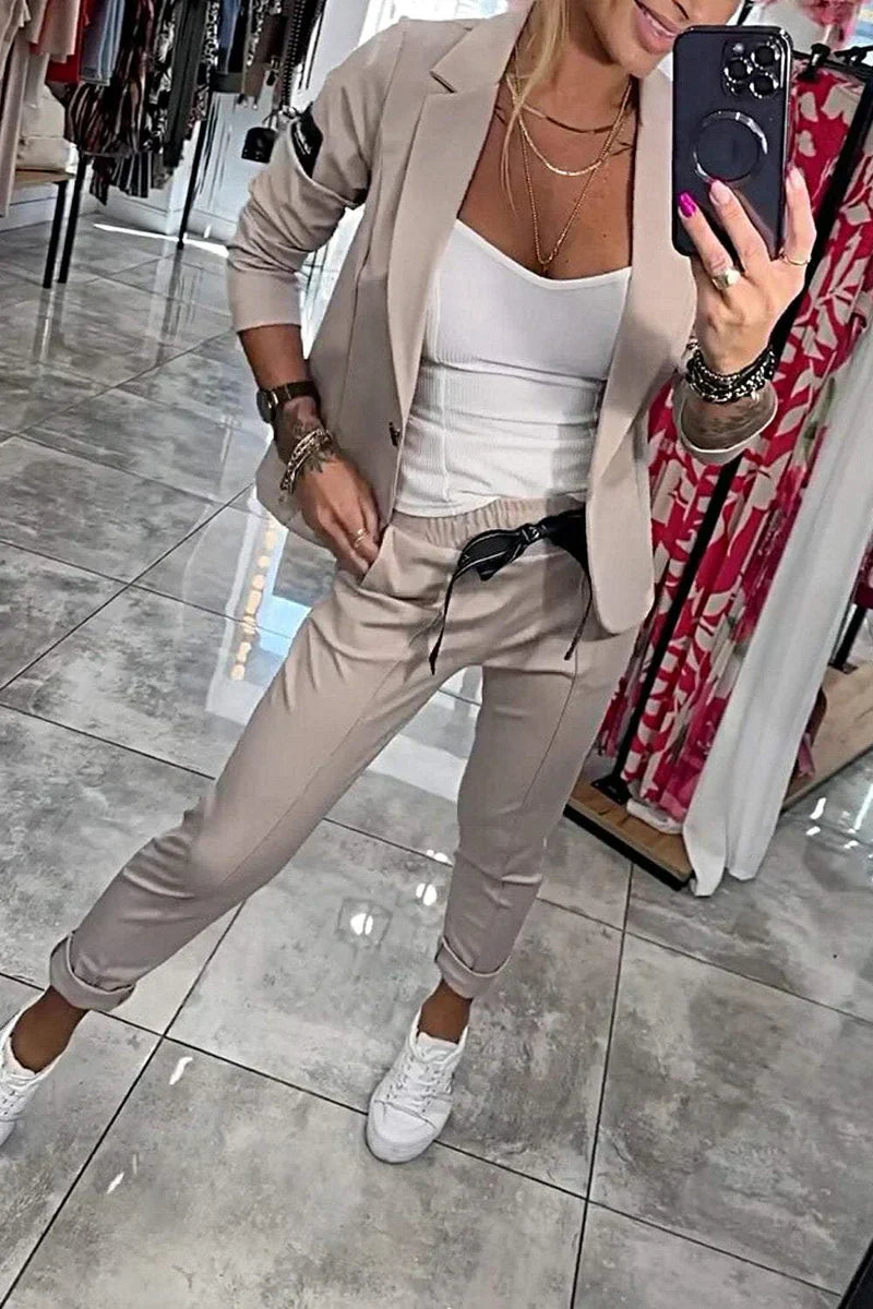 Tracy™ | Blazer and Fluid Pants Set