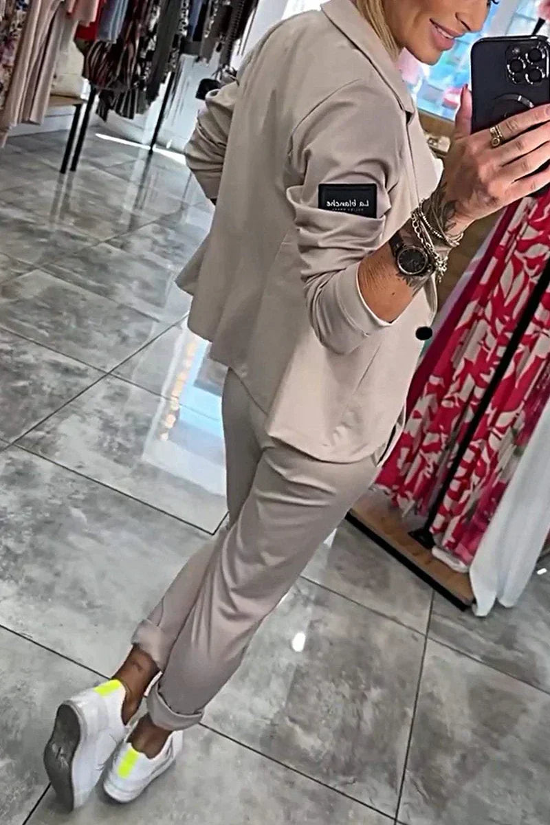 Tracy™ | Blazer and Fluid Pants Set
