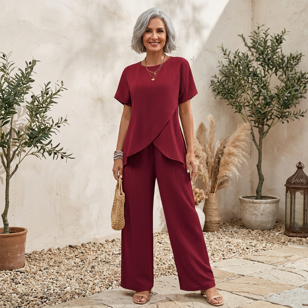 Greta | Elegant Asymmetric Two-Piece Set