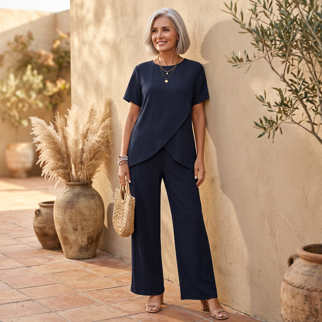Greta | Elegant Asymmetric Two-Piece Set