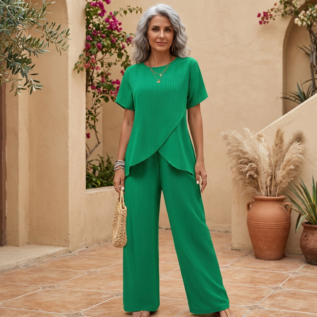 Greta | Elegant Asymmetric Two-Piece Set