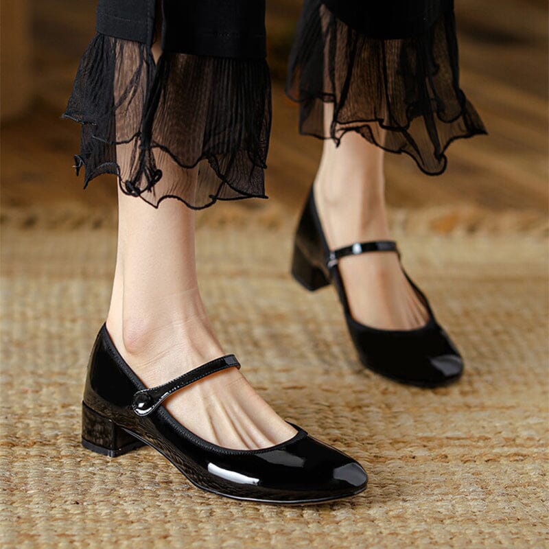 Livy™ | Elegant Leather Mary Janes