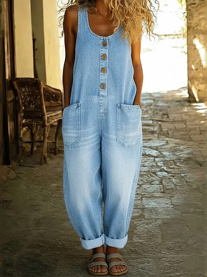 Ruth™ | Vintage Washed Denim Overall