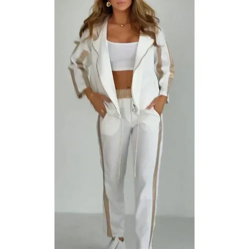 Betsyβ’ | Striped Casual Hooded Set