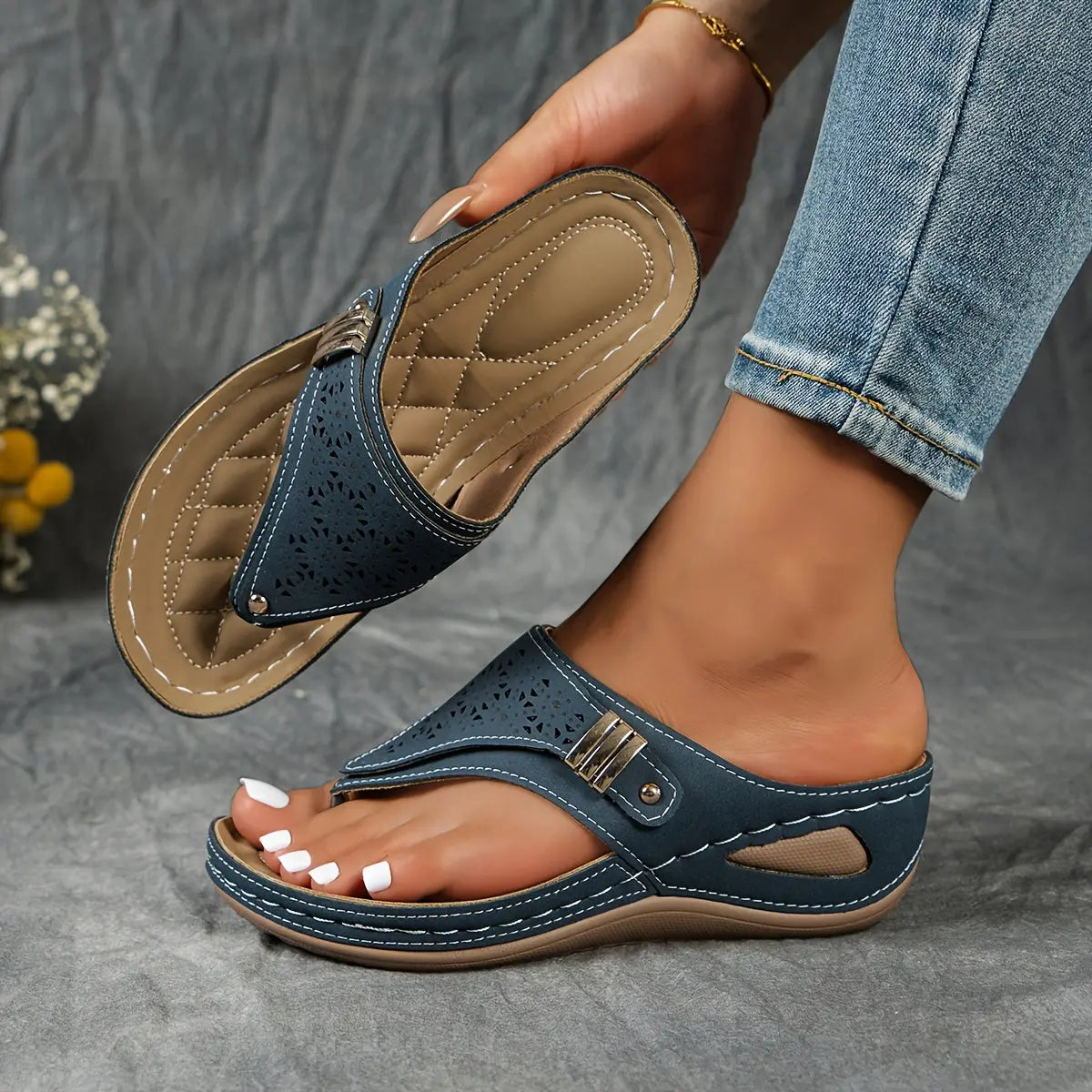 Élodie – Wedge Toe Sandals for Women