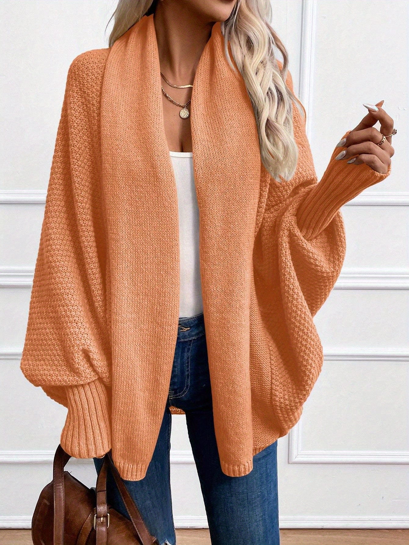 Anisa™ | Elegant Lantern Sleeve Cardigan