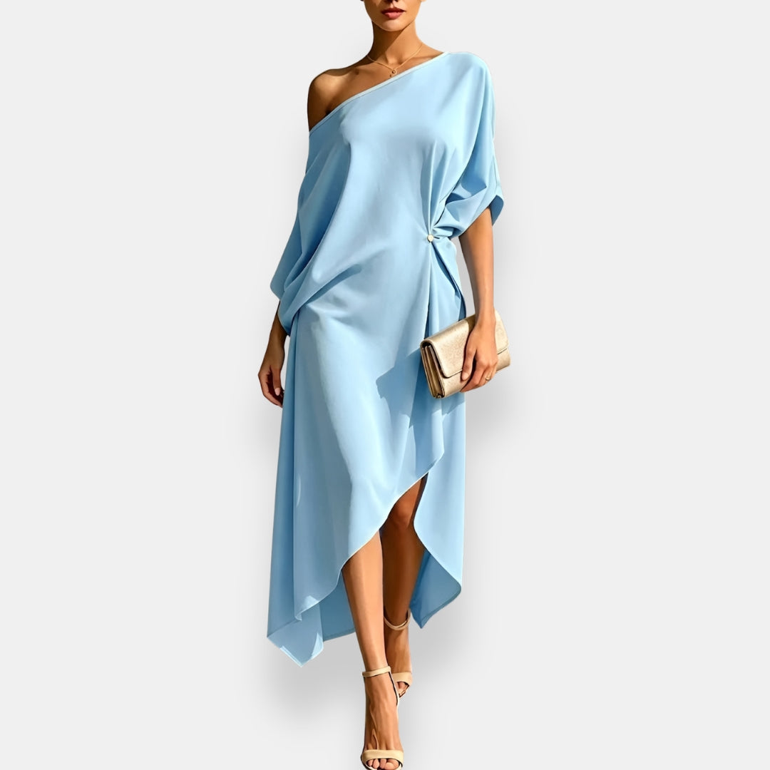 Orléane | Asymmetric Drapé Dress
