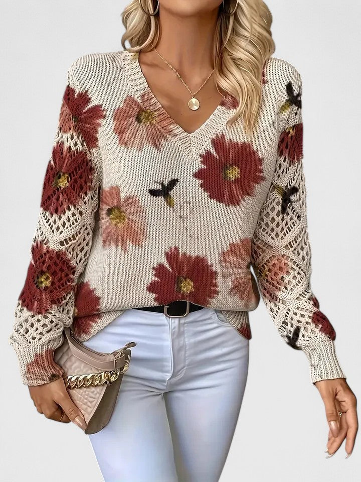 Tristana™ | Elegant Floral Sweater