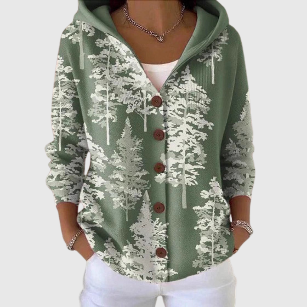 Flore - Hooded Knit Cardigan
