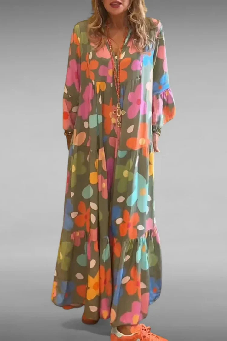Relaxed Floral Maxi Dress