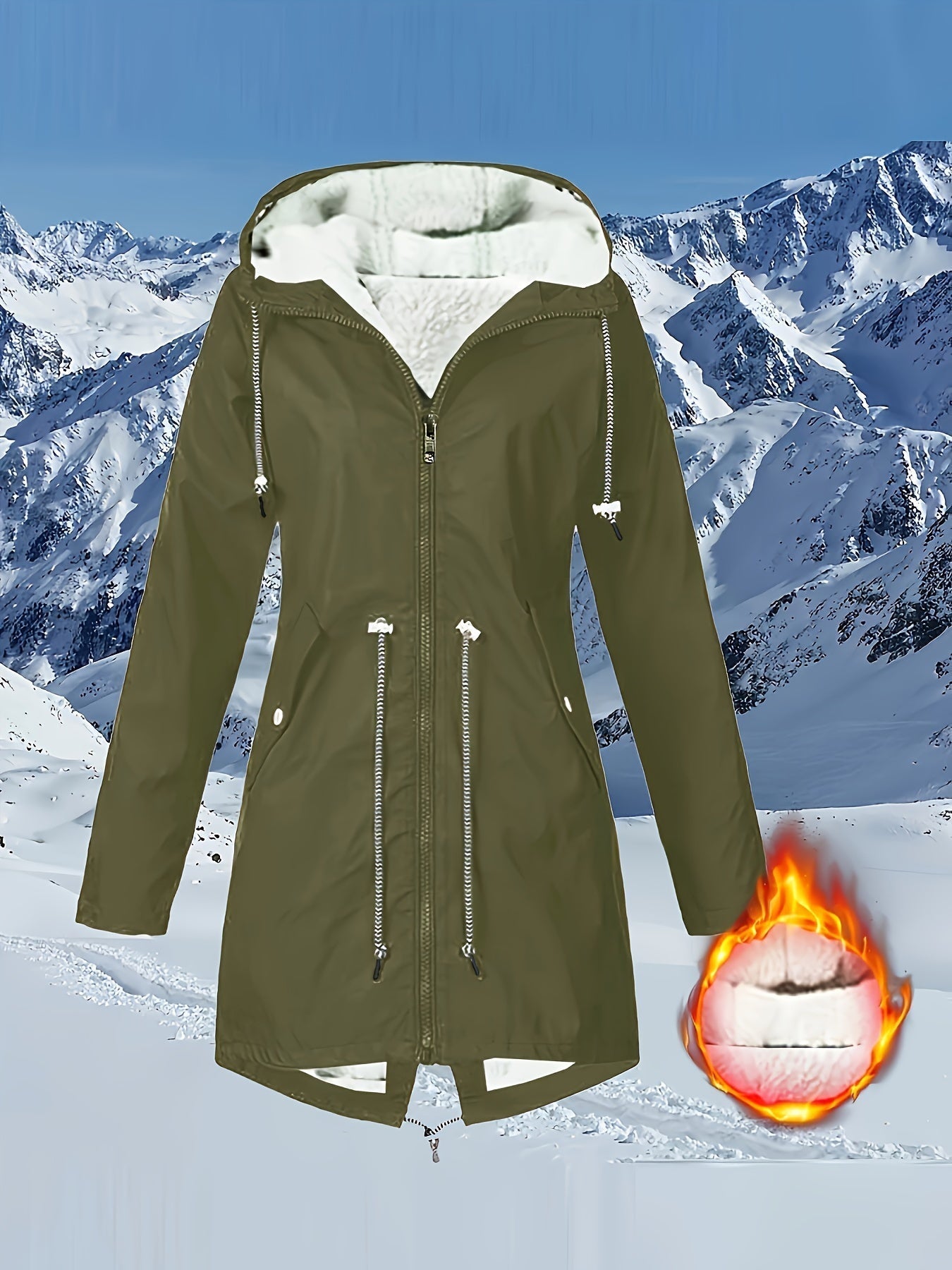 Teresa™ | Warm Fleece-Lined Waterproof Hooded Parka Coat