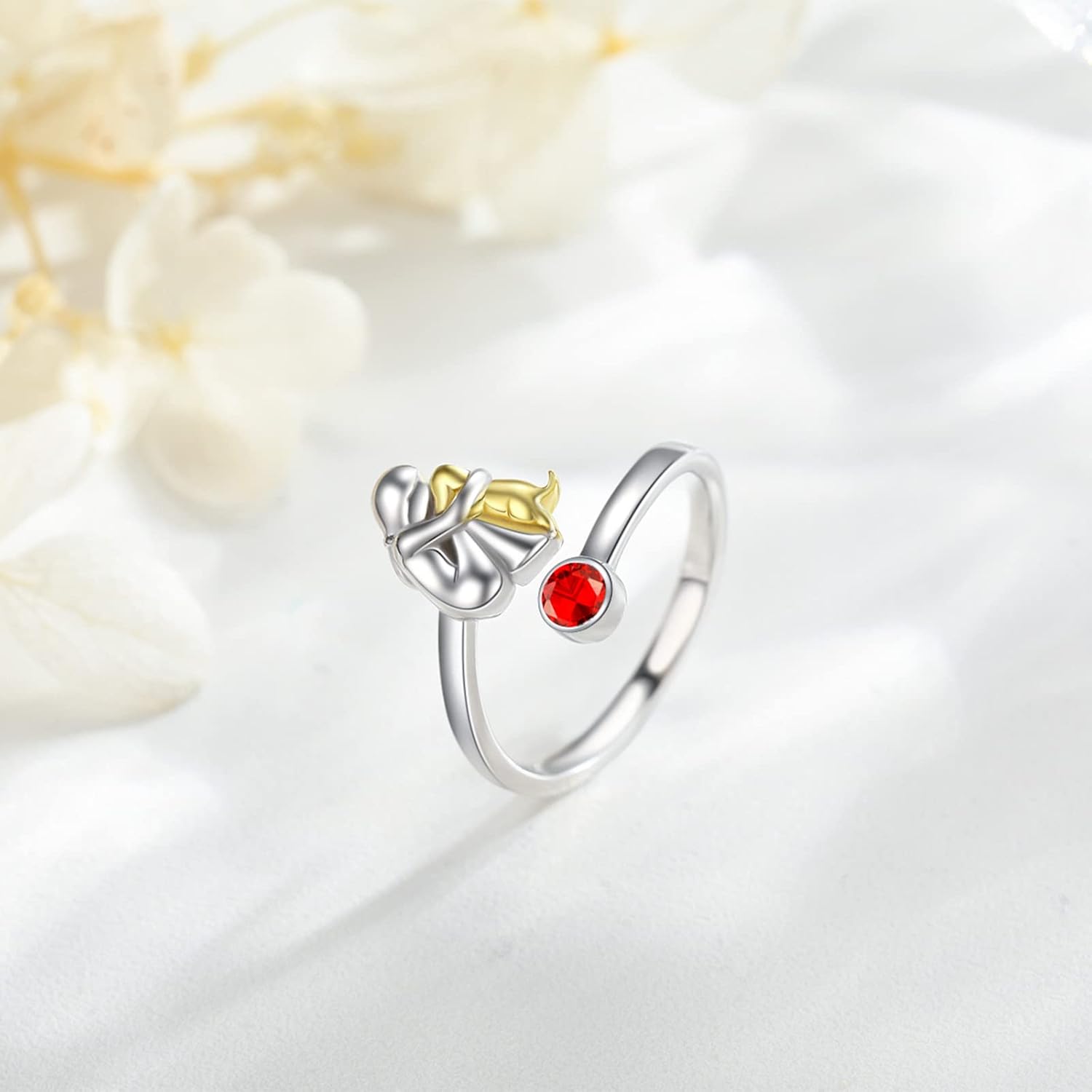 Dog & Girl Ring – Adjustable and Symbolic