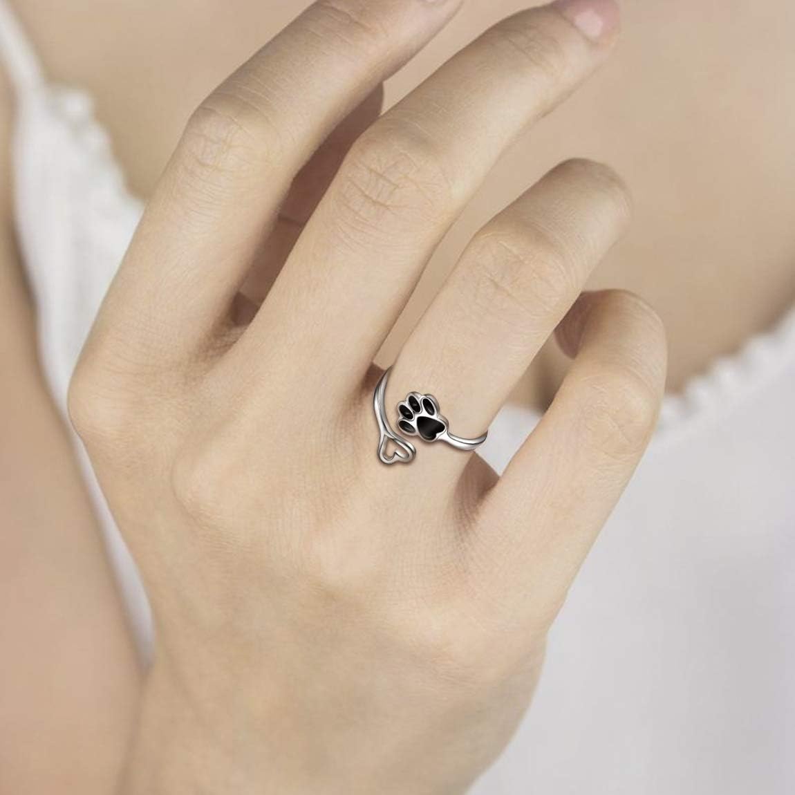 Paw & Heart Ring