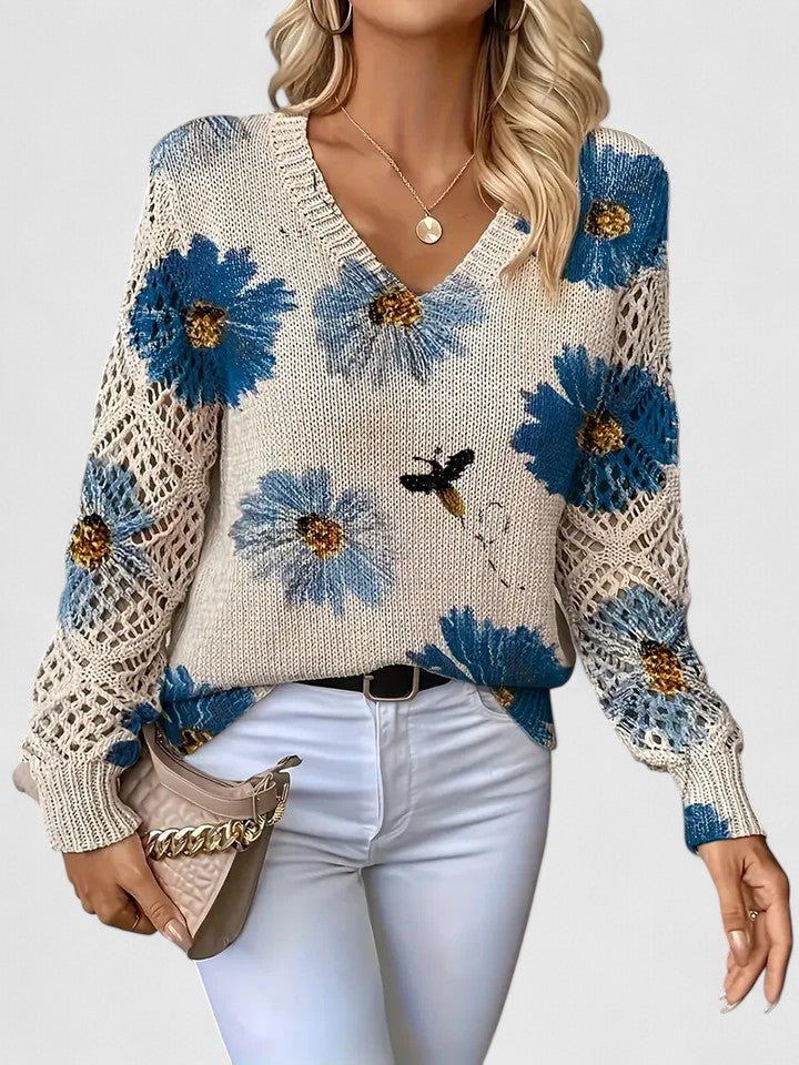 Tristana™ | Elegant Floral Sweater