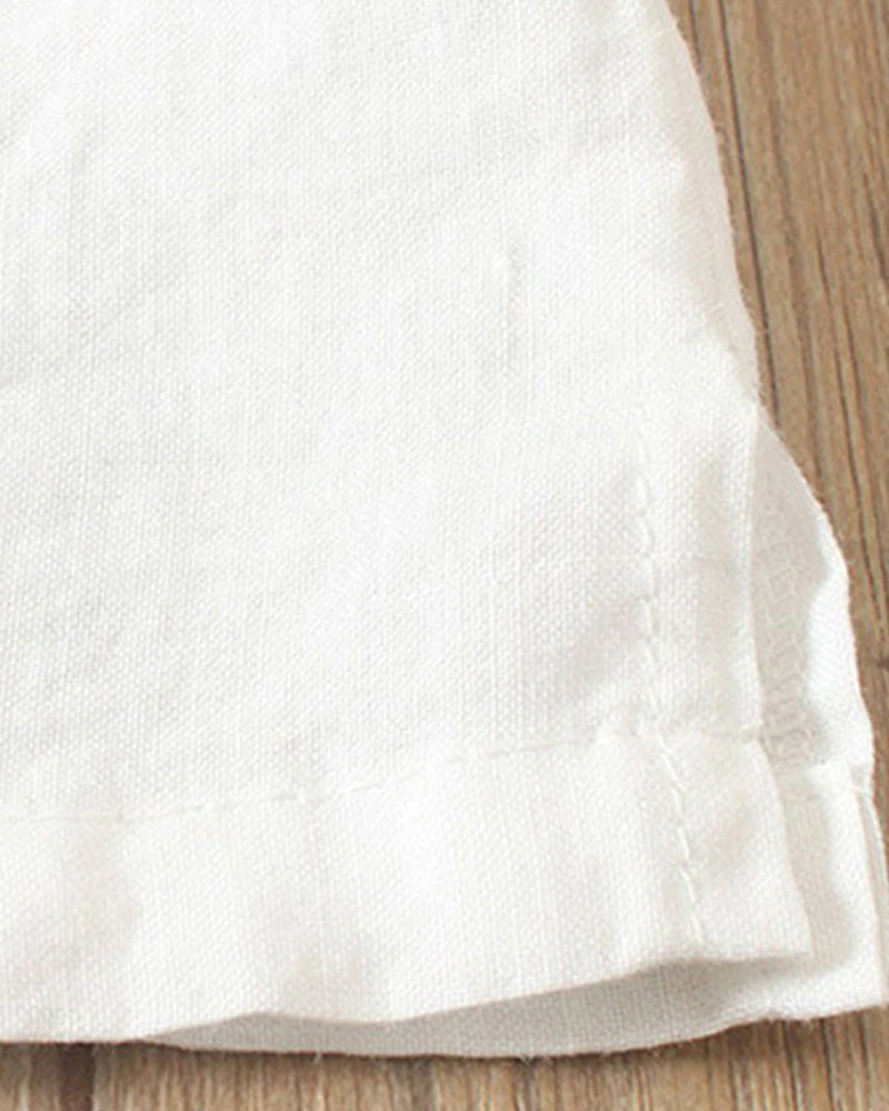 Asymmetrical Button Tunic Top