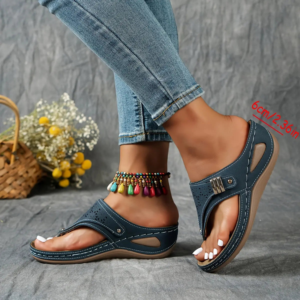 Élodie – Wedge Toe Sandals for Women