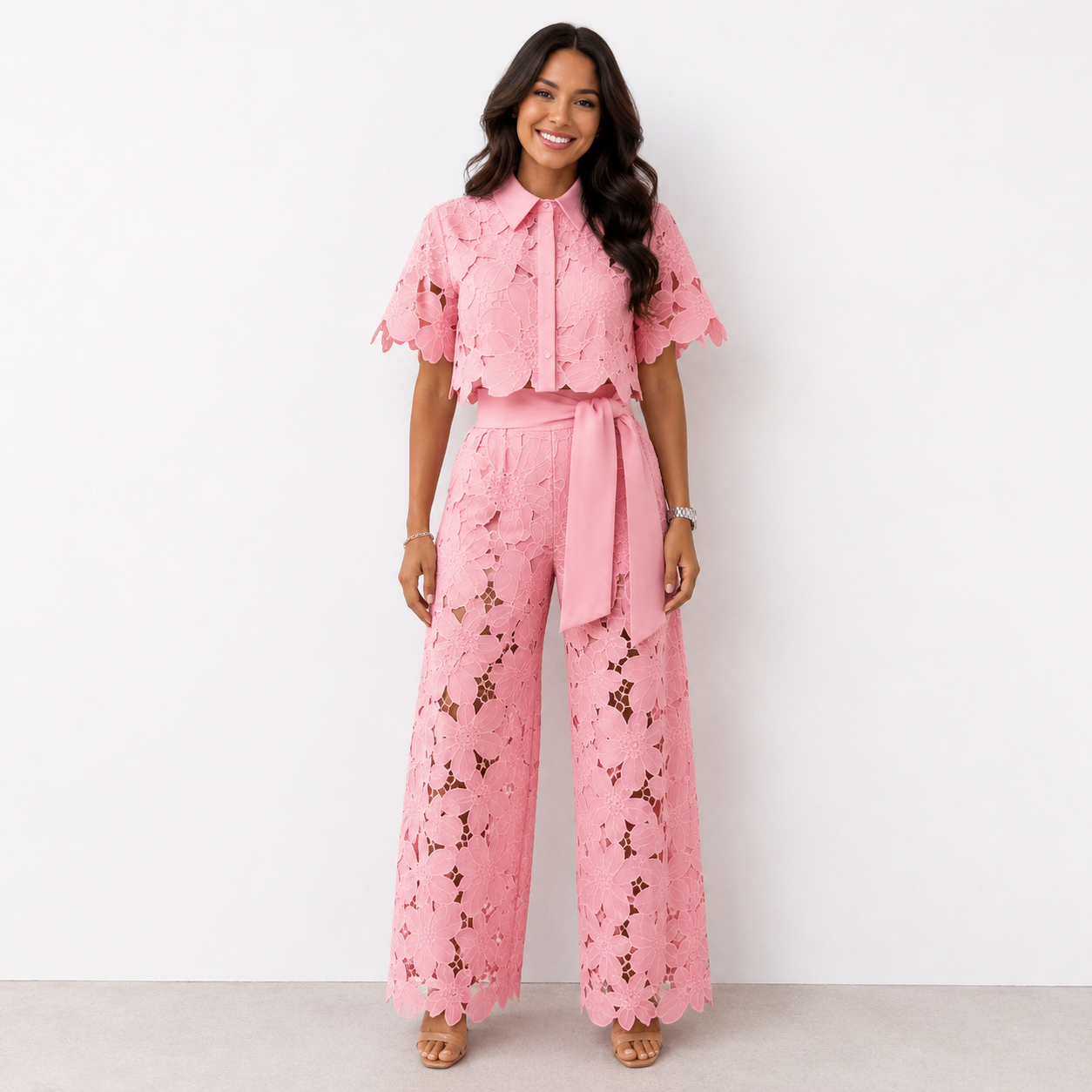 Eva | Elegant Lace Two-Piece Set